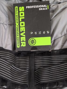 Soloever Professional Brace - Black with Neon Green Accents
